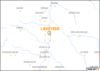 map of La Hoyada