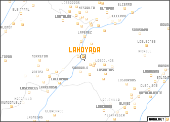 map of La Hoyada