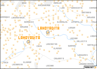 map of La Hoyadita