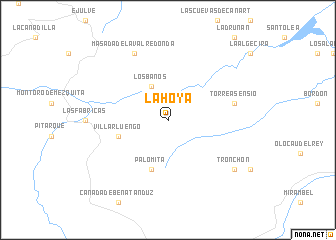 map of La Hoya