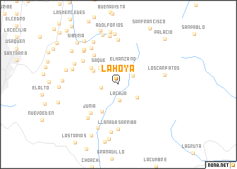 map of La Hoya