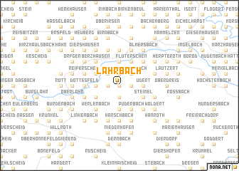 map of Lahrbach