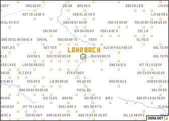 map of Lahrbach