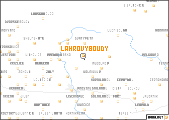 map of Lahrovy Boudy