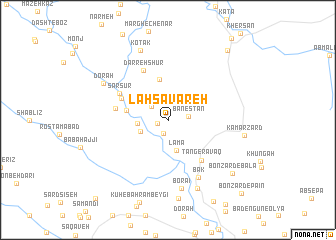 map of Lahsavāreh
