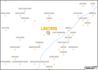 map of Lahtang