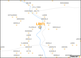 map of Lahti