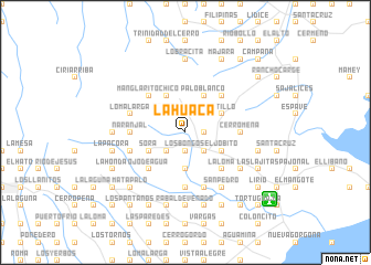 map of La Huaca