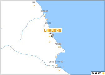 map of Lahuahu