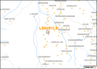 map of La Huayla