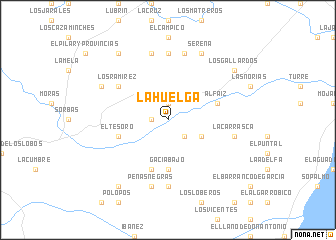 map of La Huelga