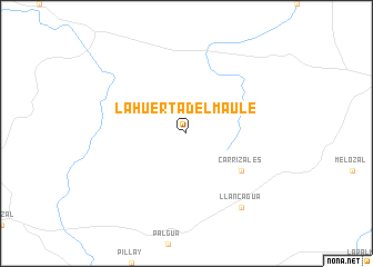 map of La Huerta del Maule