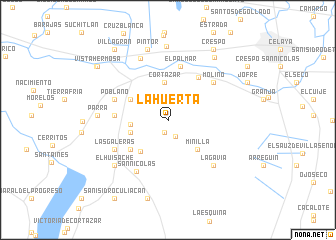 map of La Huerta