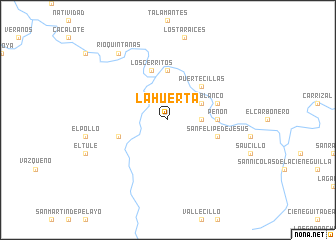 map of La Huerta