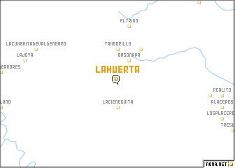 map of La Huerta