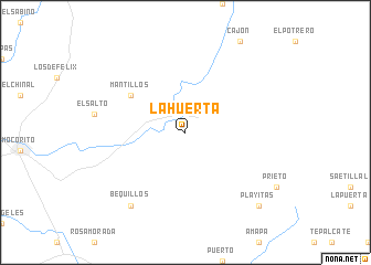 map of La Huerta