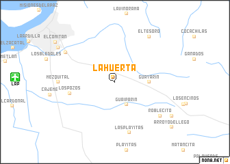 map of La Huerta