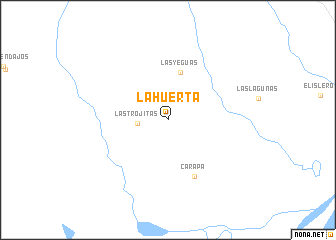 map of La Huerta