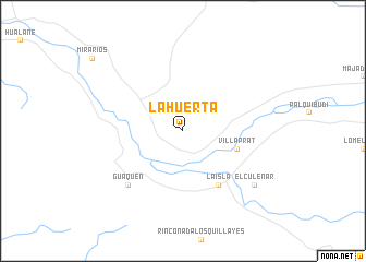 map of La Huerta