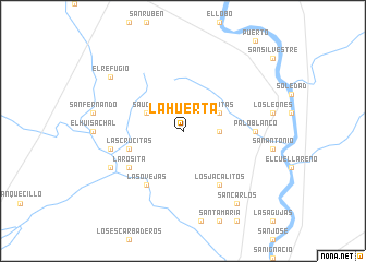 map of La Huerta