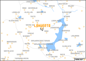 map of La Huerta