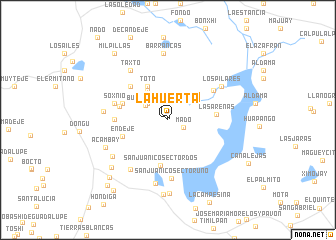 map of La Huerta