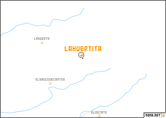 map of La Huertita