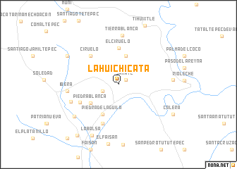 map of La Huichicata