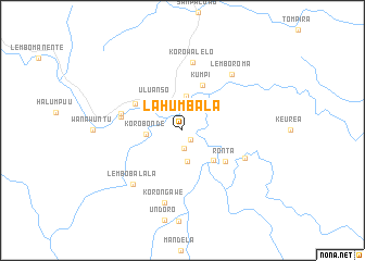 map of Lahumbala