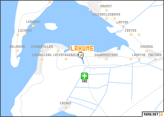 map of La Hume