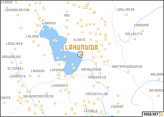 map of La Hundida