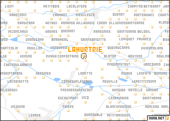 map of La Hurtrie