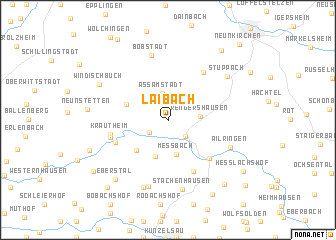 map of Laibach