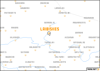 map of Laibiškės