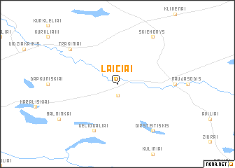 map of Laičiai