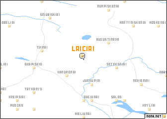 map of Laičiai