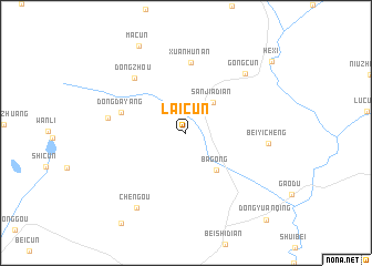 map of Laicun