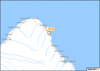 map of Laie