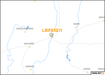 map of Laifengyi