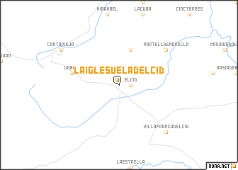 map of La Iglesuela del Cid