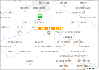 map of Laigné-en-Belin