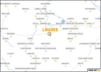 map of Laignes