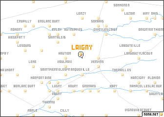 map of Laigny