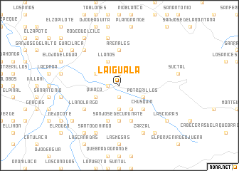 map of La Iguala