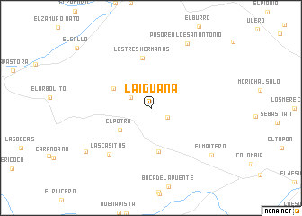 map of La Iguana