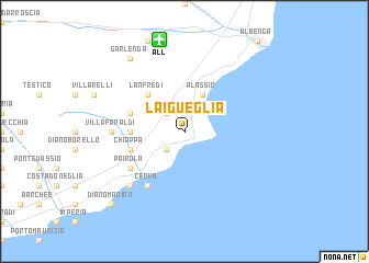 map of Laigueglia