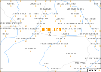 map of LʼAiguillon