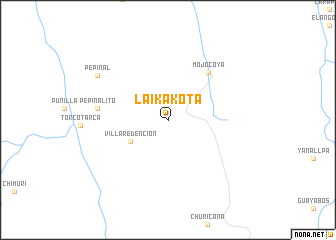 map of Laikakota