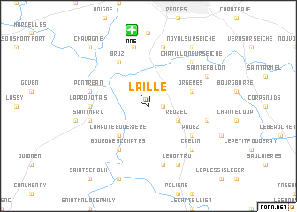 map of Laillé