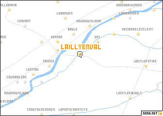 map of Lailly-en-Val